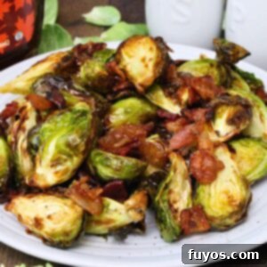 air fryer brussel sprouts with maple bacon dinners done quick featured image