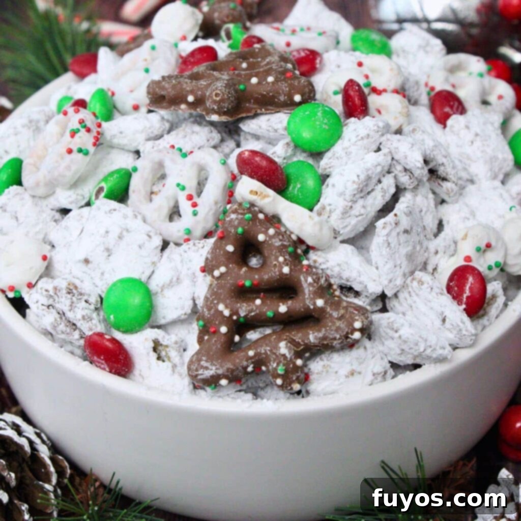 Easy No Bake Christmas Puppy Chow 2 christmas puppy chow recipe dinners done quick featured image