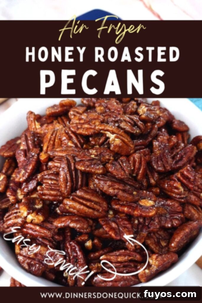 how to make honey roasted pecans in the air fryer dinners done quick pinterest