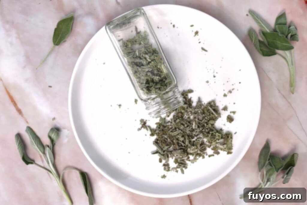 quick sage dehydrated in air fryer