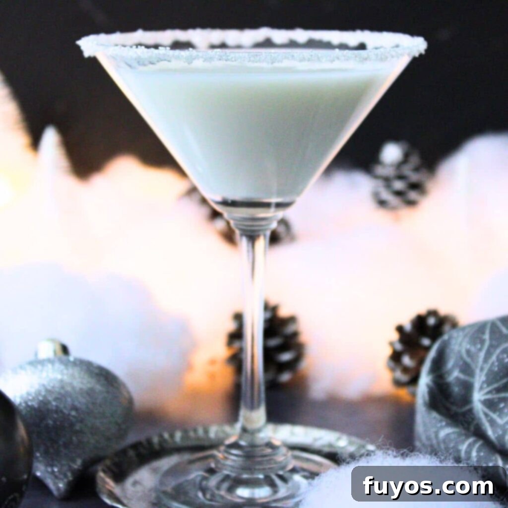 White Christmas Martini An Easy Holiday Cocktail With Vodka 2 white christmas martini recipe dinners done quick featured image