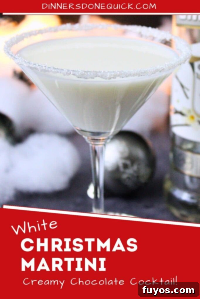 White Christmas Martini An Easy Holiday Cocktail With Vodka 12 white christmas martini recipe dinners done quick pinterest