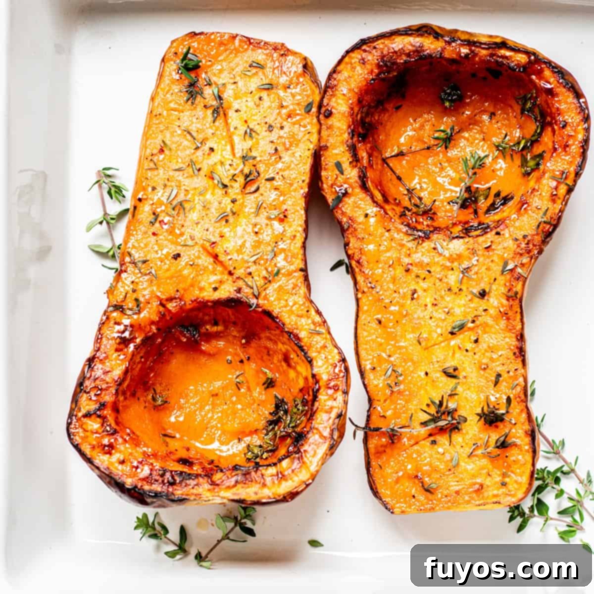 Air Fryer Butternut Squash Halves