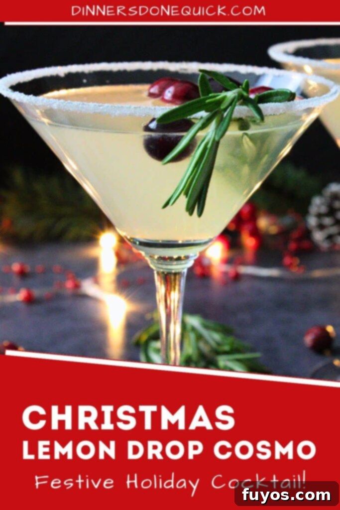 christmas lemon drop cosmo recipe dinners done quick pinterest