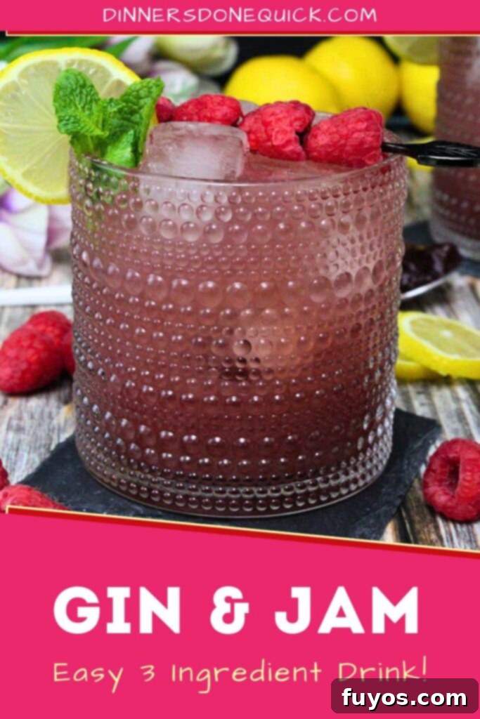 gin and jam cocktail recipe dinners done quick pinterest