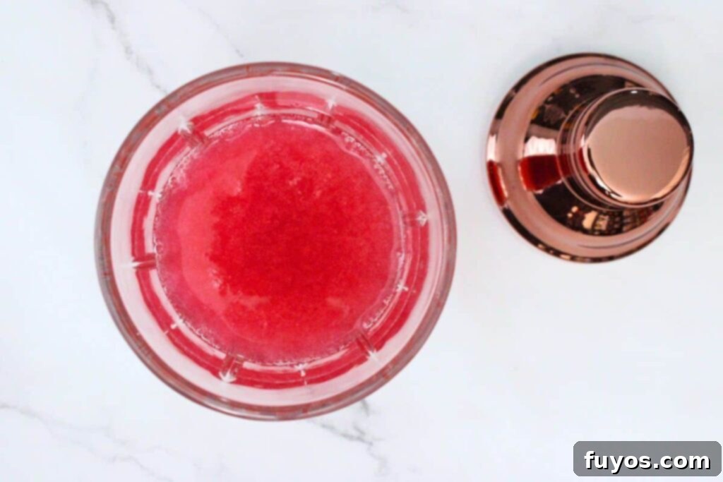The Ultimate Homemade Raspberry Lemon Drop Cheesecake 7 add vodka, lemon juice, simple syrup, agave syrup, and water to muddled raspberries