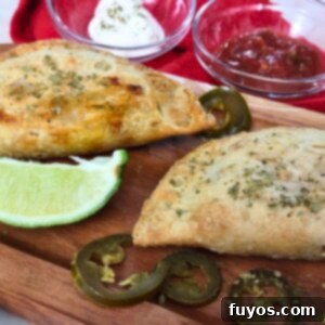 Crispy Air Fryer Frozen Empanadas with dipping sauce