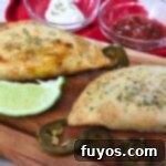 Air Fryer Frozen Empanadas with dipping sauce