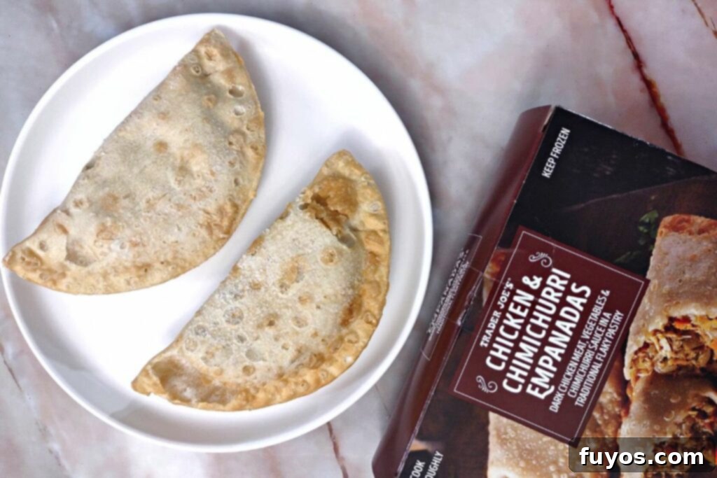 Air Fryer Trader Joe's Frozen Empanadas Easy and Crispy 4 remove frozen empanadas from their packaging