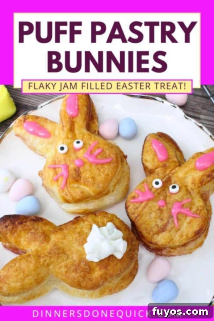 Cute Easter Air Fryer Puff Pastry Bunnies 15 puff pastry bunnies recipe dinners done quick pinterest