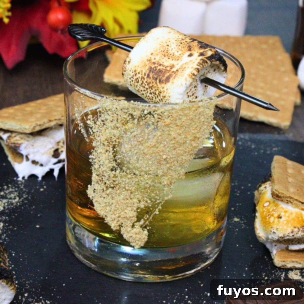 S'mores Old Fashioned: Campfire Nostalgia in a Glass 2 s'mores old fashioned recipe dinners done quick featured image