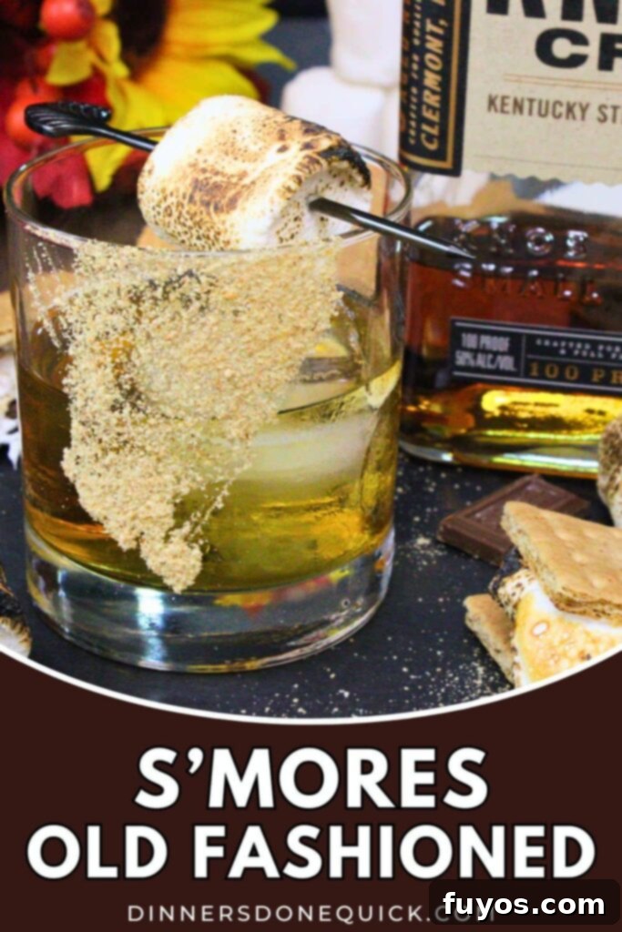 S'mores Old Fashioned: Campfire Nostalgia in a Glass 12 s'mores old fashioned recipe dinners done quick pinterest