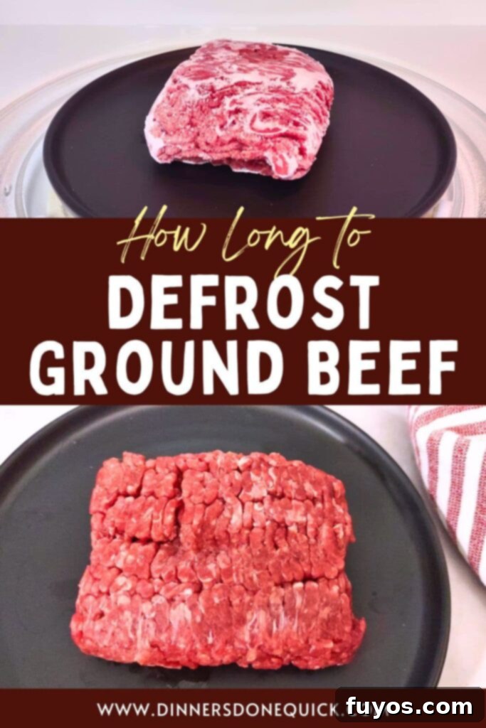 Mastering Microwave Defrosting for Ground Beef 12 how long to defrost ground beef in the microwave dinners done quick pinterest