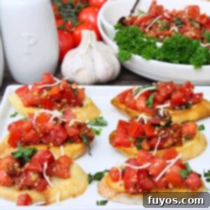 Air Fryer Bruschetta recipe featured image