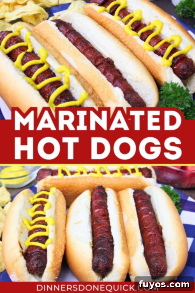 Flavor-Packed Air Fryer Franks 12 marinated hot dogs recipe dinners done quick pinterest
