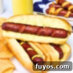 Air Fryer Crispy Spiral Hot Dogs 12 spiral hot dogs recipe dinners done quick featured image