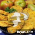 Golden Air Fryer Green Tomatoes with Irresistible Hot Honey Ranch 13 air fryer fried green tomatoes recipe dinners done quick featured image