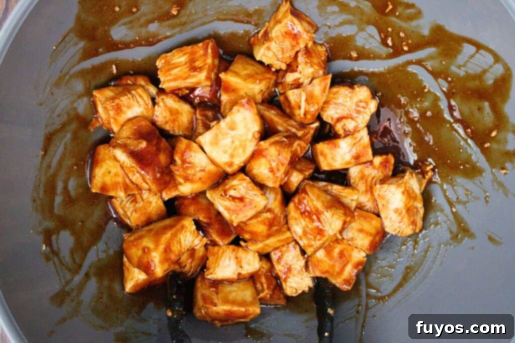 Air Fryer Turkey Burnt Ends: Crispy, Smoky Perfection 7 dice turkey tenderloins into cubes and coat in bbq sauce