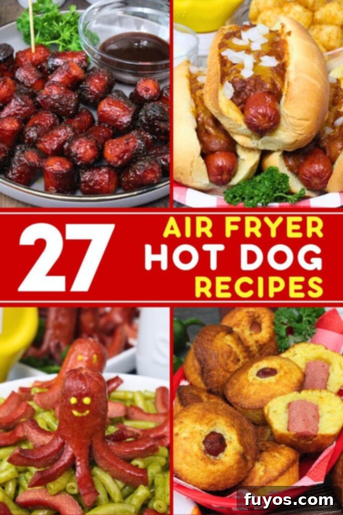 27 Irresistible Air Fryer Hot Dog Creations 30 air fryer hot dog recipes dinners done quick pinterest