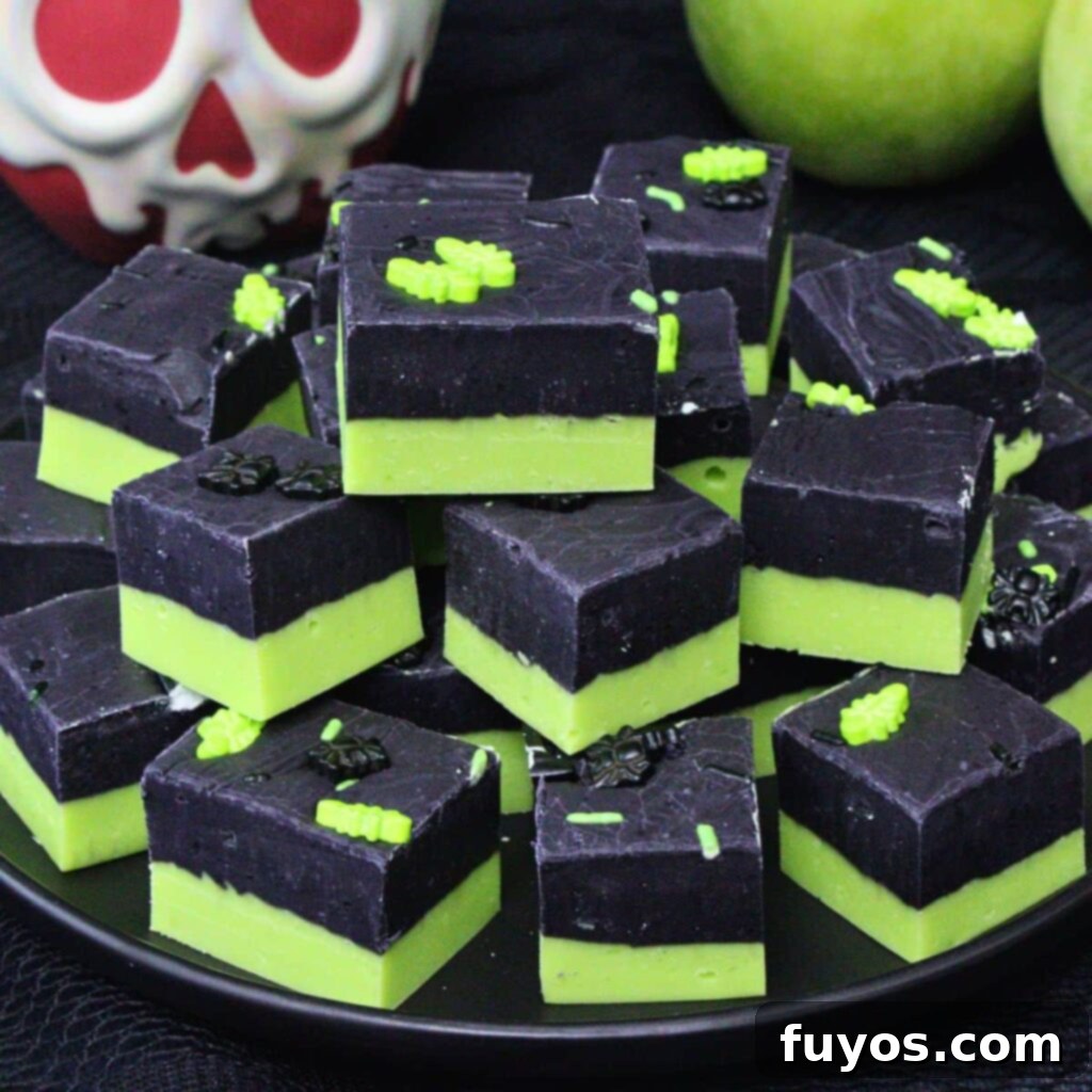 Poison Apple Fudge: A Hauntingly Easy No-Bake Treat 2 poison apple fudge recipe dinners done quick featured image