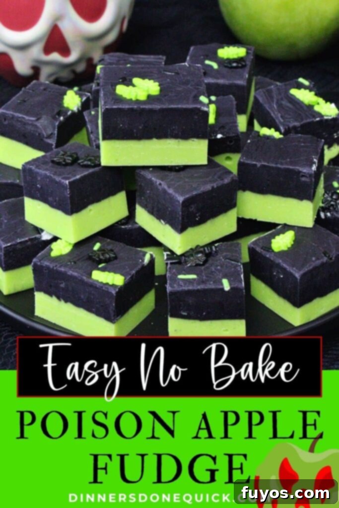 Poison Apple Fudge: A Hauntingly Easy No-Bake Treat 15 poison apple fudge recipe dinners done quick pinterest
