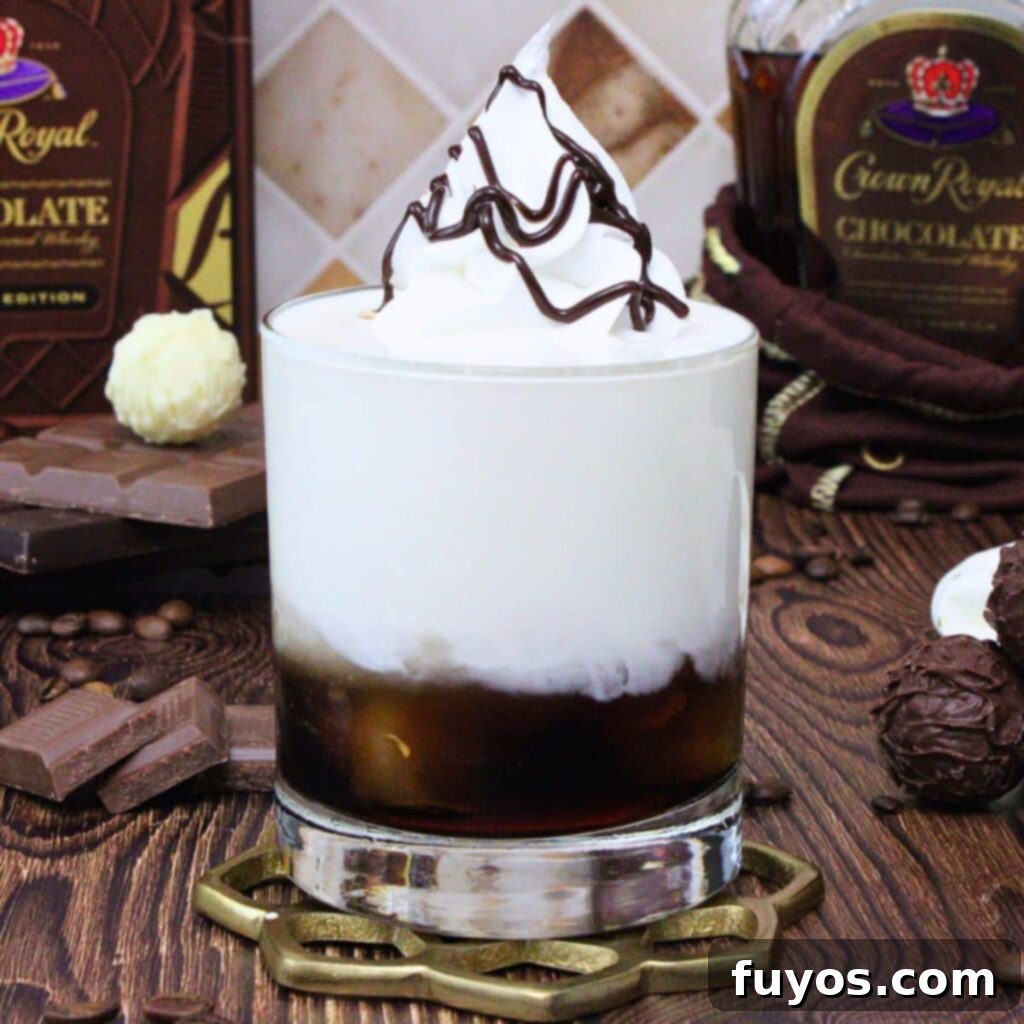 Decadent Chocolate Crown Royal White Russian 2 chocolate white russian recipe dinners done quick featured image