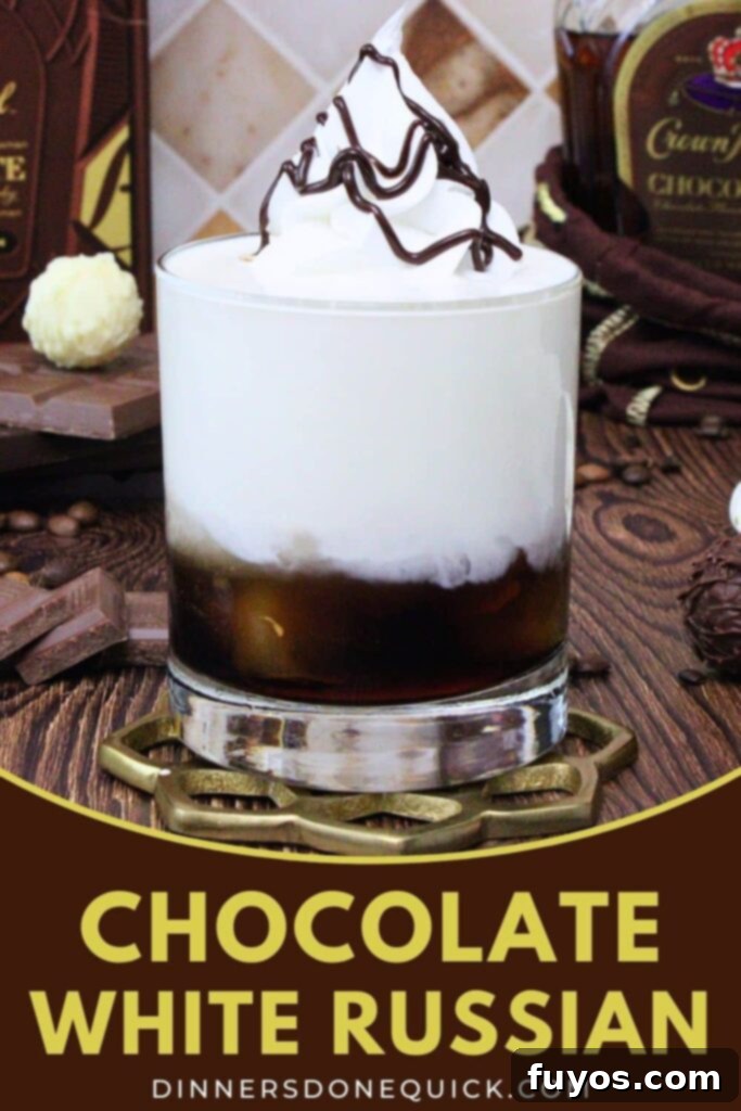 Decadent Chocolate Crown Royal White Russian 11 chocolate white russian recipe dinners done quick pinterest