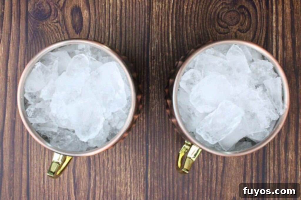 Kentucky Crown Chocolate Mule 5 fill chocolate mule copper mug with crushed ice