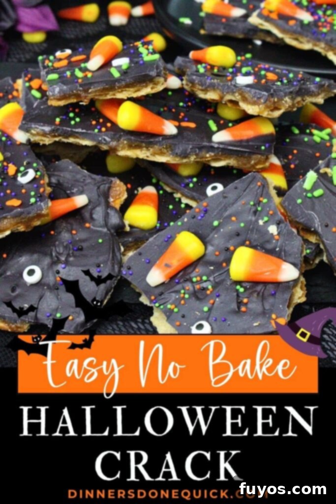 No Bake Halloween Saltine Crack Toffee 14 Halloween crack recipe pinterest graphic
