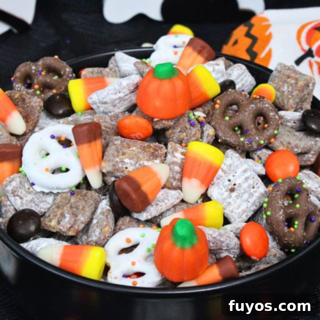 Mummy's Muddy Munch 2 halloween puppy chow recipe dinners done quick featured image