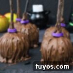 No-Bake Caramel Apple Broomsticks 13 caramel apple broomsticks recipe dinners done quick featured image