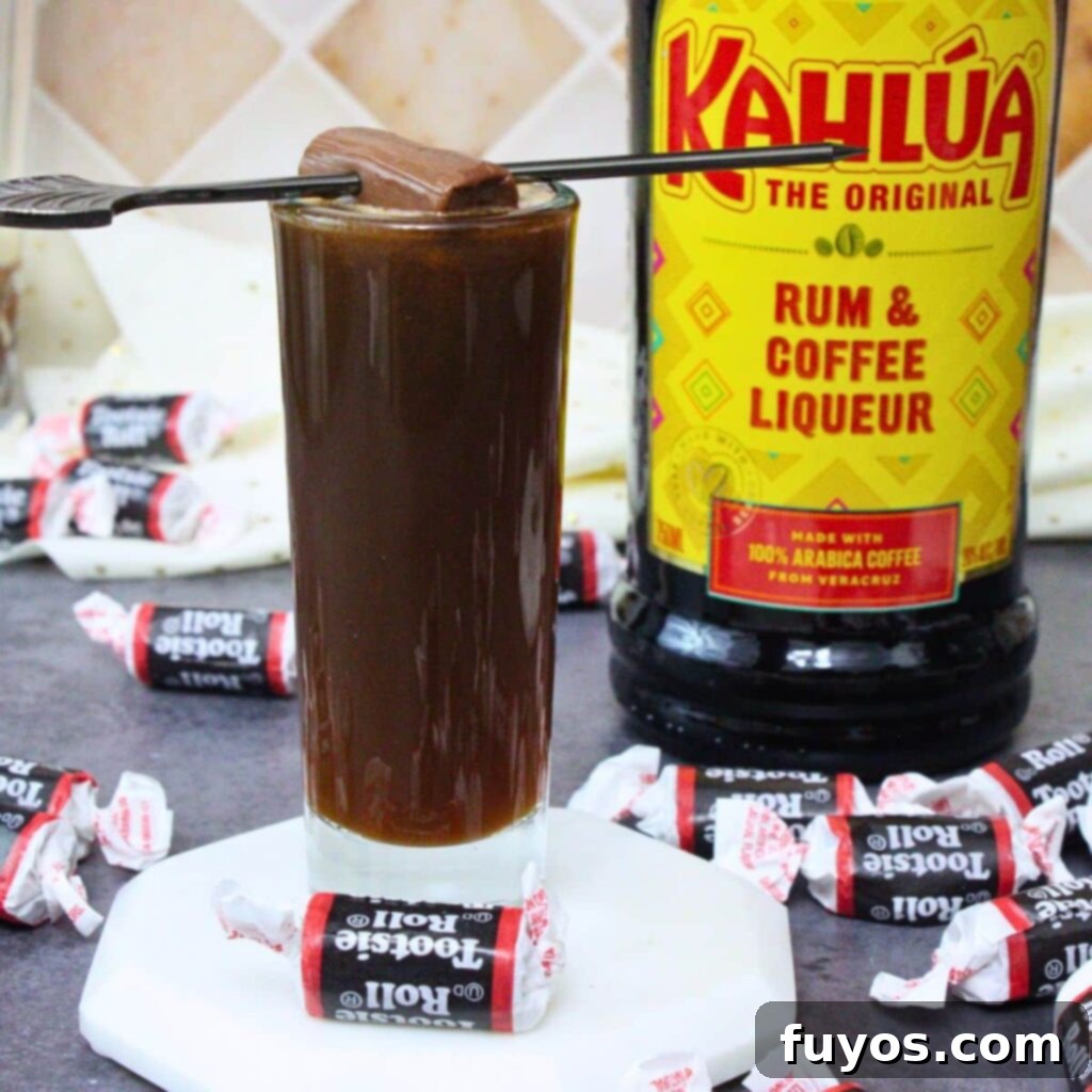 Tootsie Roll Shots Your Favorite Candy Grown Up 2 tootsie roll shots recipe dinners done quick featured image