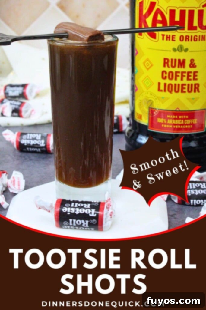 Tootsie Roll Shots Your Favorite Candy Grown Up 11 tootsie roll shots recipe dinners done quick pinterest