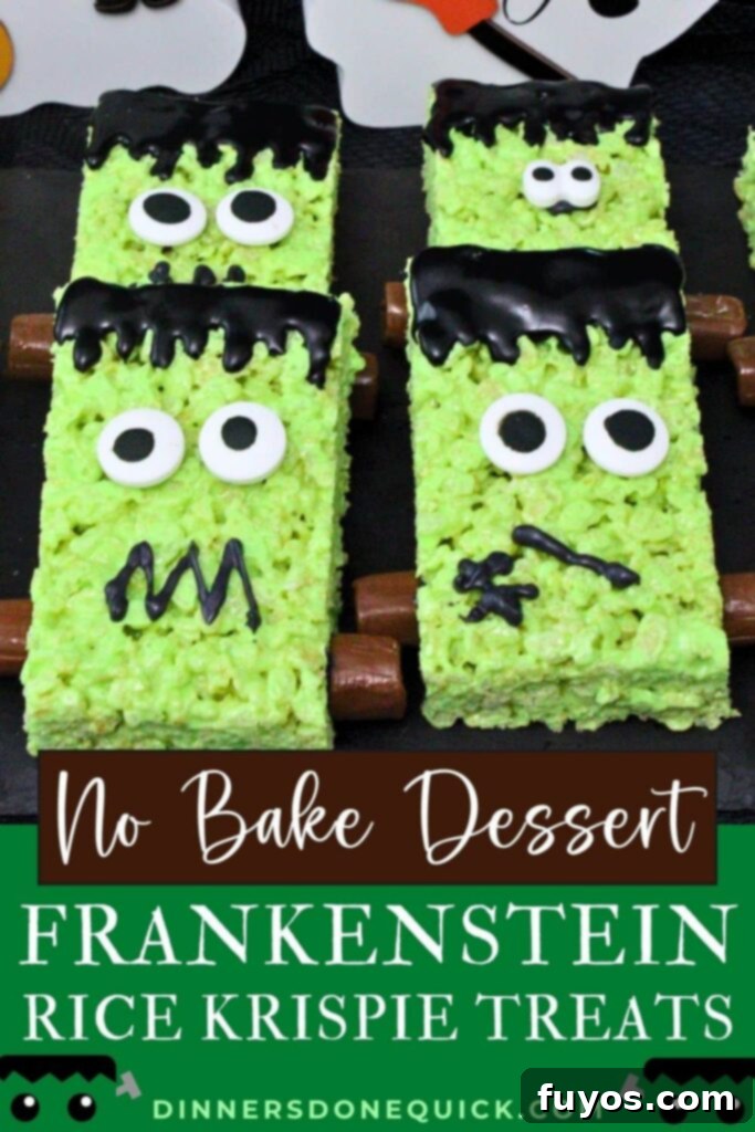 Conjure Up Frankenstein Krispie Monsters: No-Bake Halloween Magic 15 frankenstein rice krispie treats recipe dinners done quick pinterest