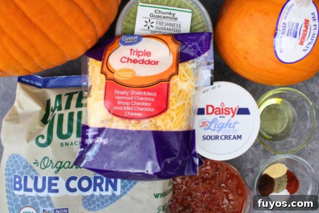 Air Fryer Halloween Monster Pumpkin Nachos 4 ingredients to make halloween nachos