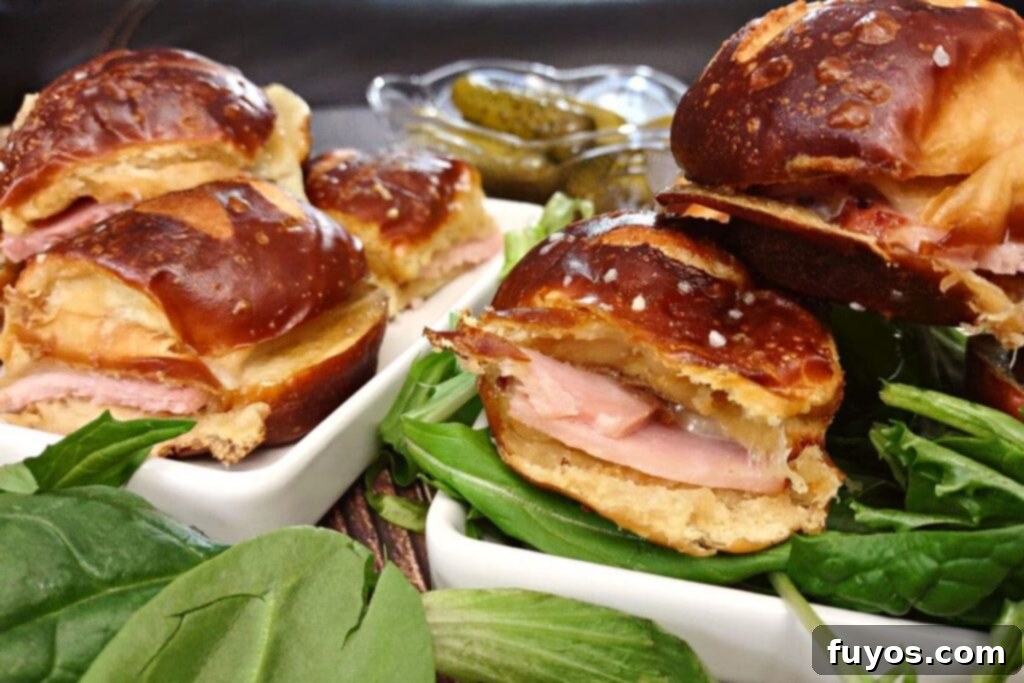 easy air fryer ham and cheese sliders on hawaiian pretzel rolls dinners done quick