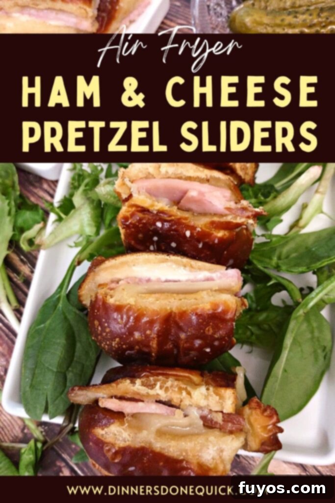 easy air fryer ham and cheese sliders on hawaiian pretzel rolls dinners done quick pinterest