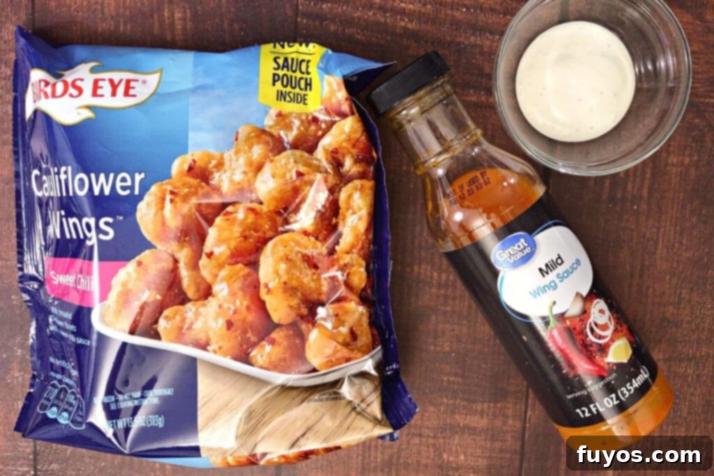 air fryer frozen cauliflower wings ingredients