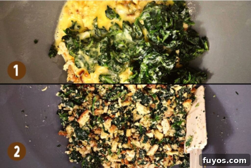 Crispy Air Fryer Spinach Bites 5 add and mix all ingredients for spinach balls in a bowl