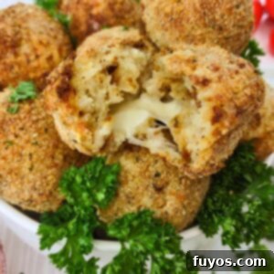 Crispy Air Fryer Arancini Mozzarella Stuffed Rice Balls 15 air fryer mozzarella arancini rice balls dinners done quick featured image
