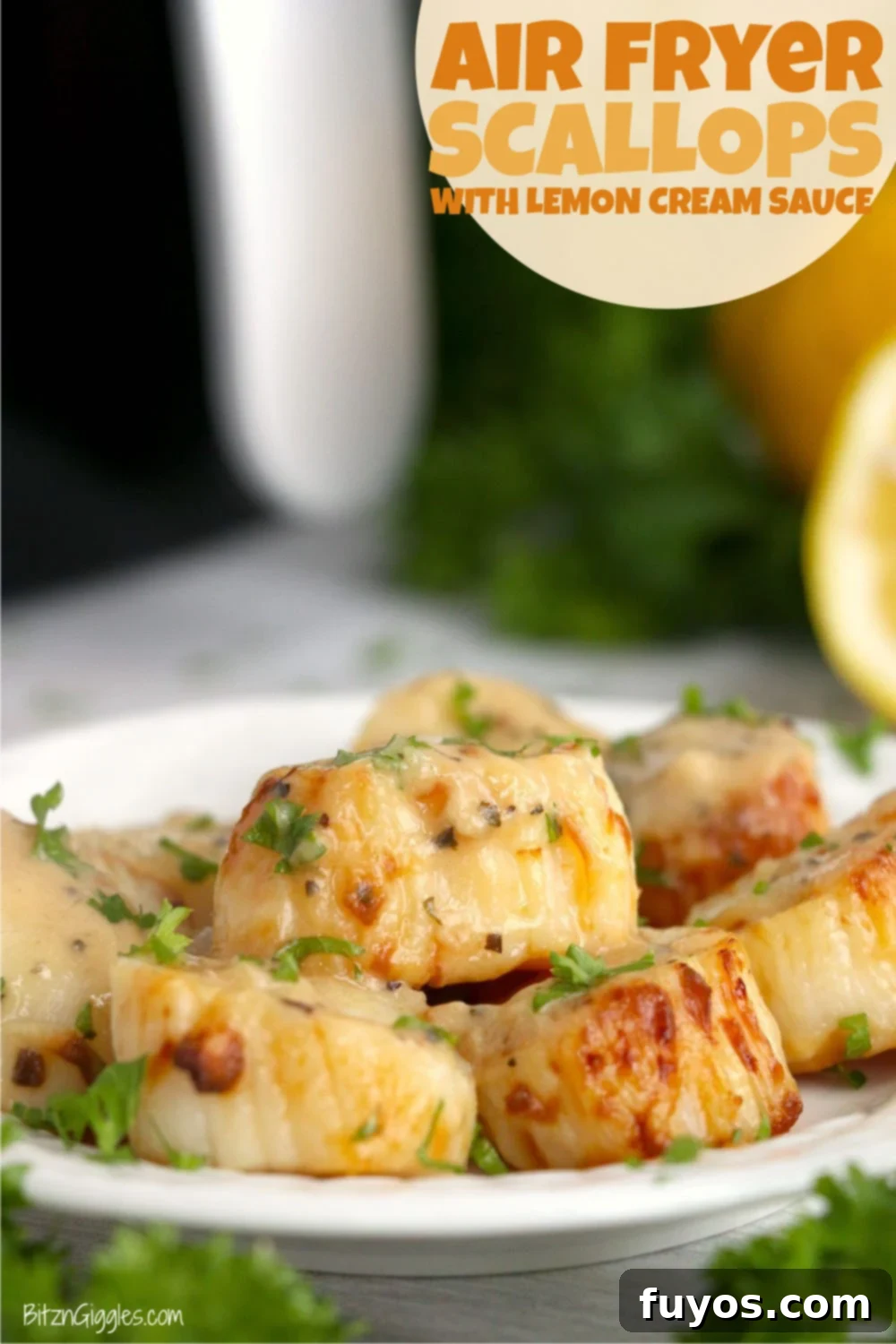 11 Irresistible Air Fryer Scallop Recipes to Make Now 9 Scallops With Lemon Cream Sauce