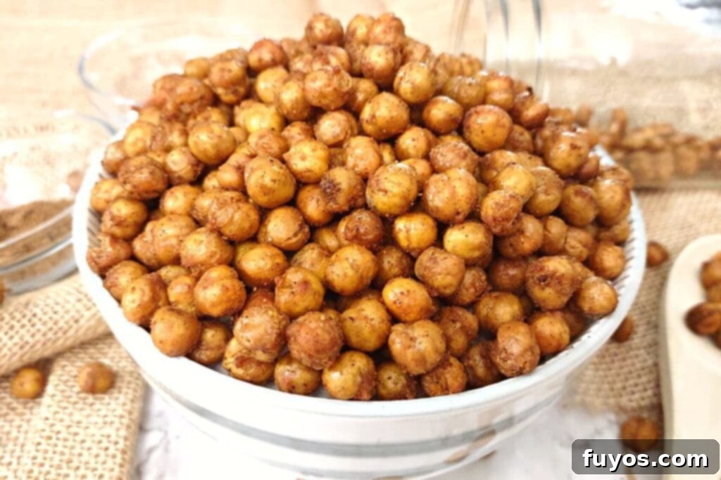Air Fryer Masala Chickpea Crunch 2 crispy air fryer chickpeas with indian seasoning dinners done quick
