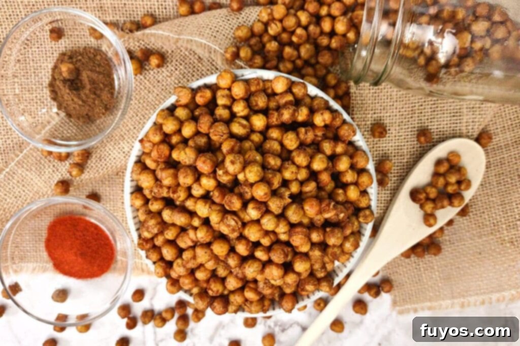 Air Fryer Masala Chickpea Crunch 7 indian chickpeas can be served warm cool or room temperature