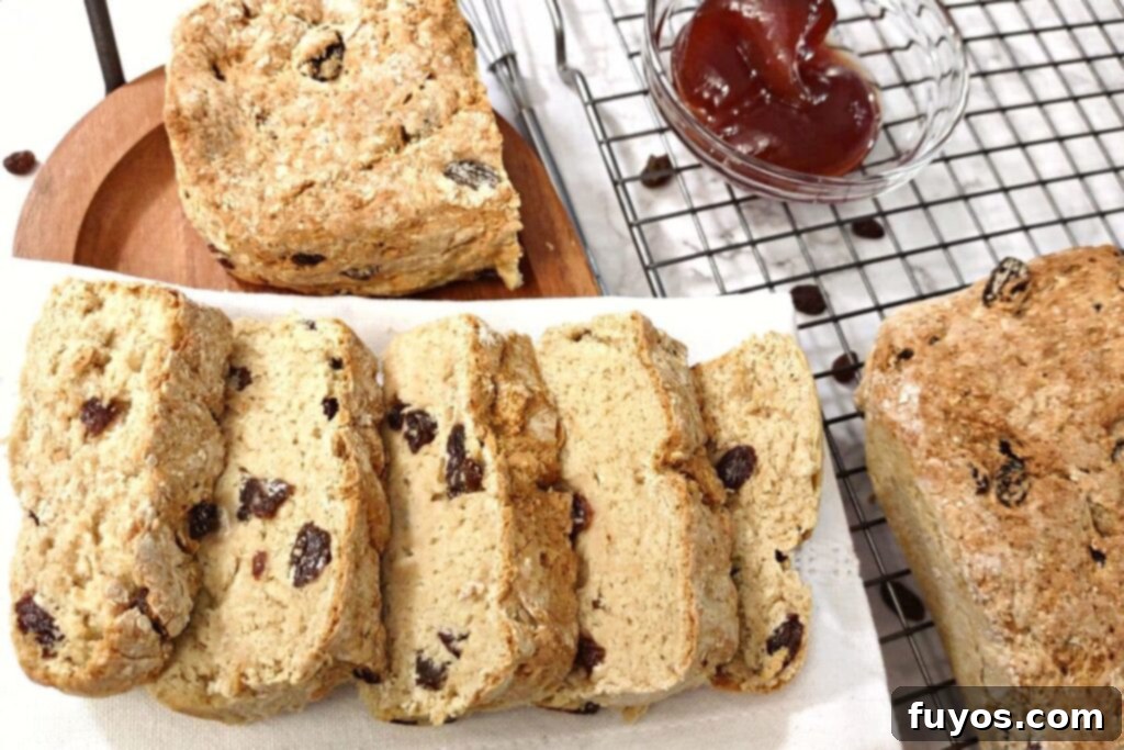 easy irish soda bread made in the air fryer with jam