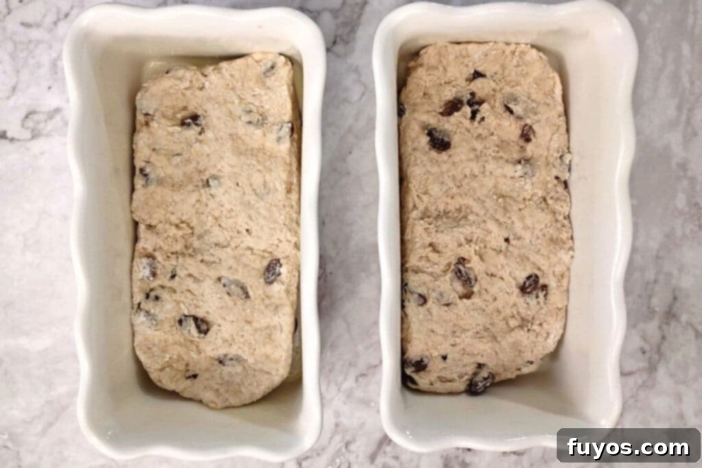 place dough into a greased cake pan