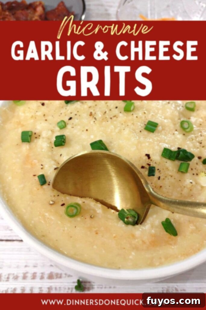 Velvety Garlic Cheese Grits in Minutes 14 creamy microwave grits recipe dinners done quick pinterest