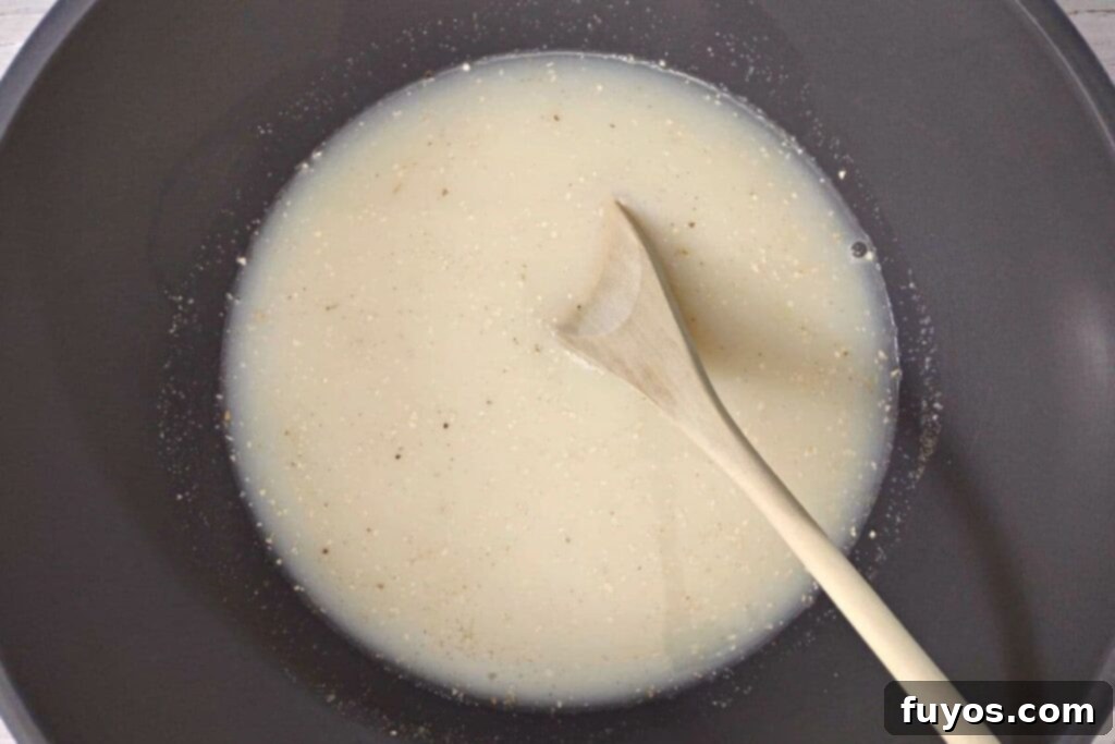 Velvety Garlic Cheese Grits in Minutes 6 stir ingredients to mix well together