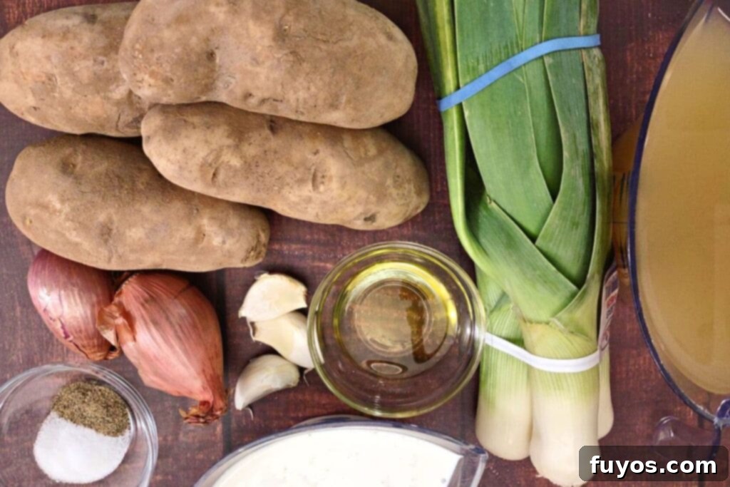 Creamy Air Fryer Leek and Potato Soup Pure Comfort Made Easy 4 Ingredients to make creamy potato leek soup in the air fryer