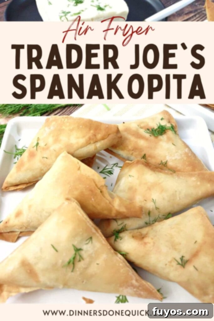 Trader Joe's Spanakopita Air Fryer Crispy Snack 10 how to make trader joes spanakopita in the air fryer dinners done quick pinterest