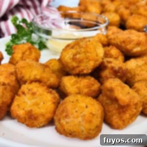 Air fryer frozen popcorn chicken recipe featured image